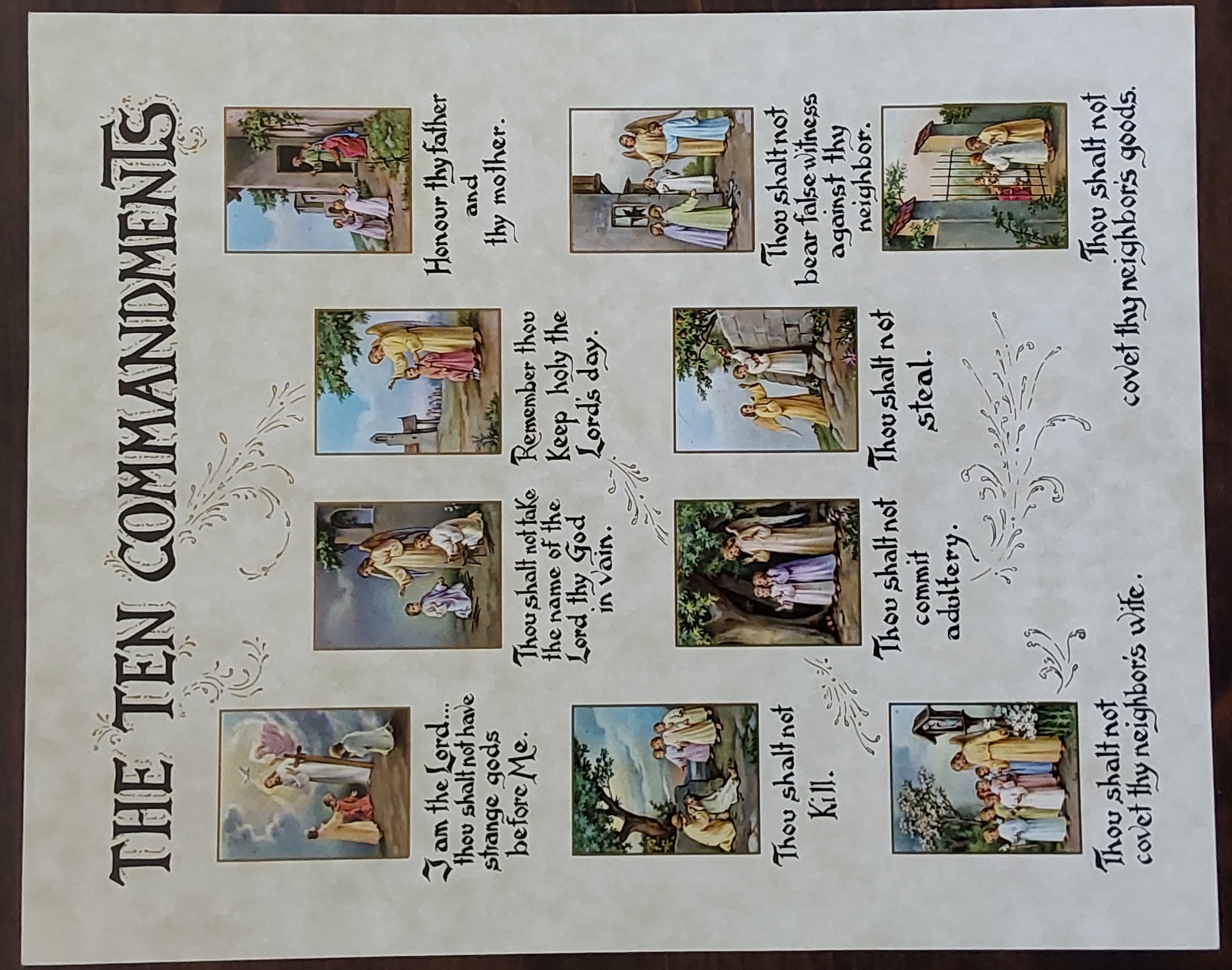 10 Commandments  8 x 10